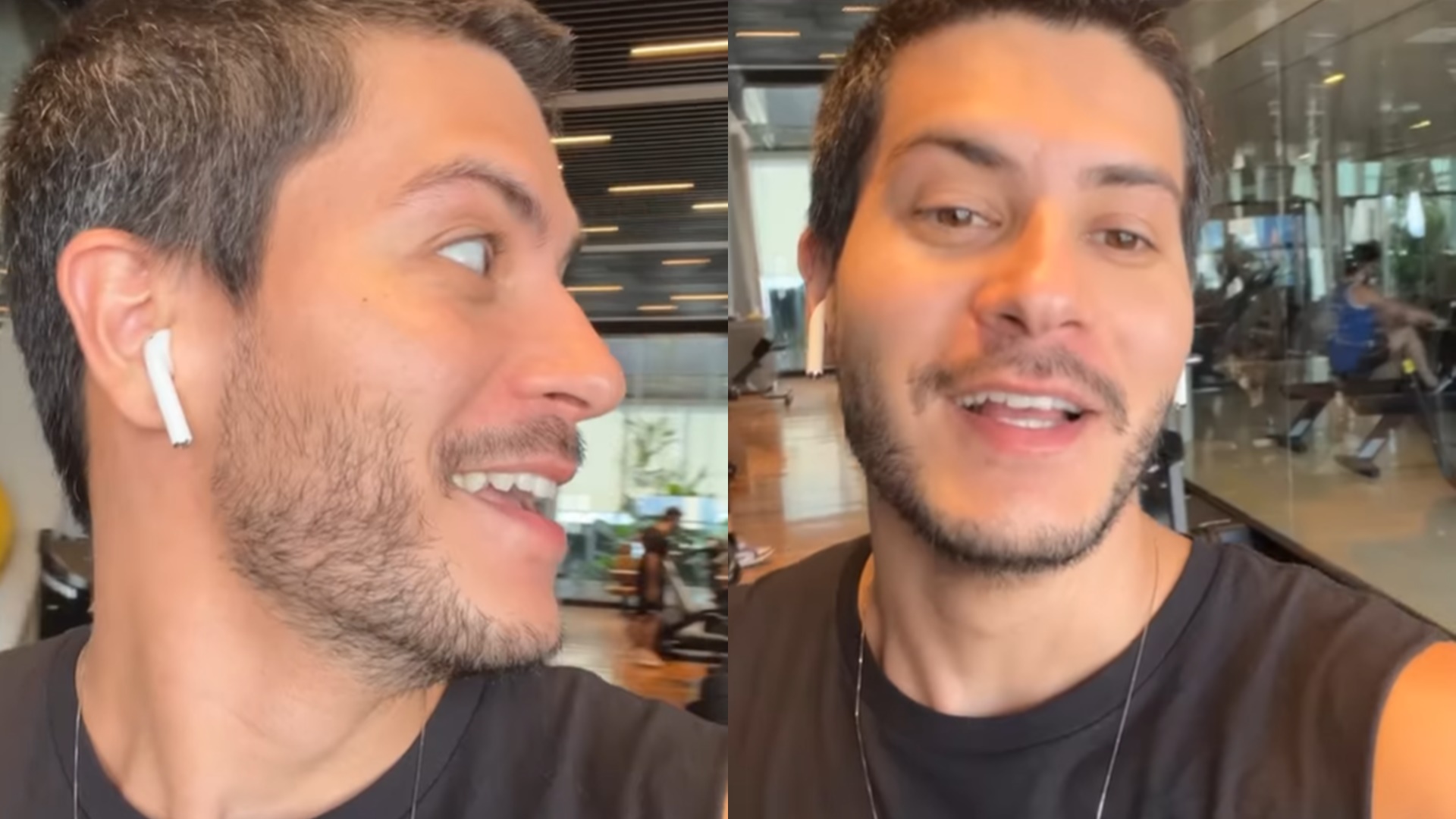 Após separação, Arthur Aguiar volta para academia e se choca ao ver ex-BBB: “Improvável”