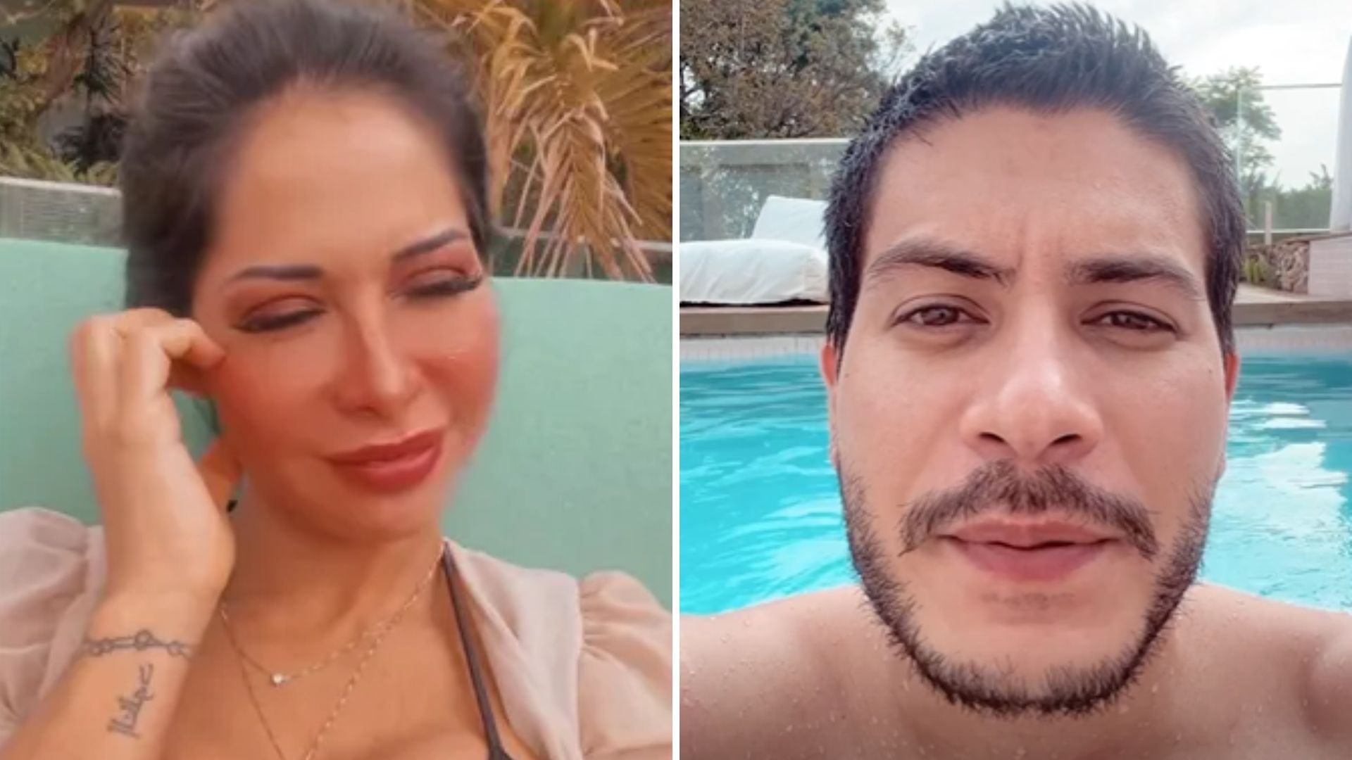 Arthur Aguiar marca presença em festa e reencontra Maíra Cardi: “Estou errado?”