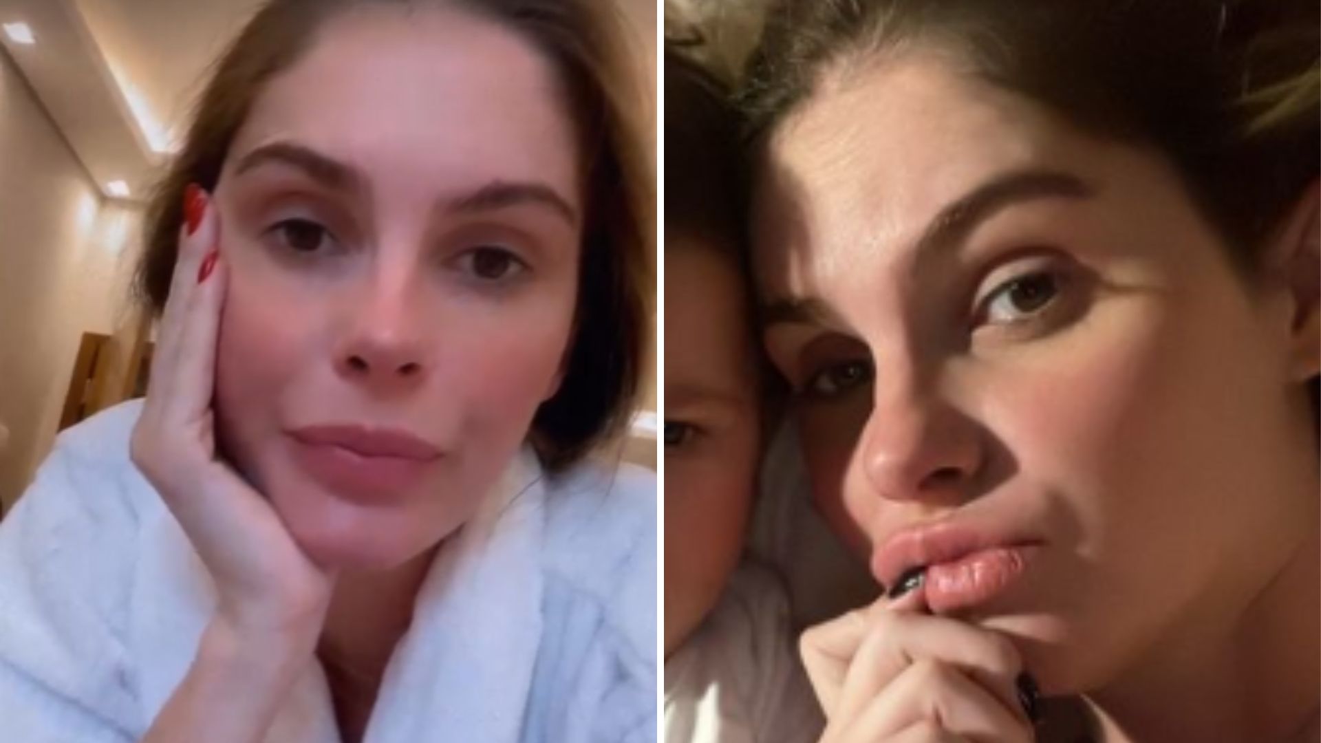 Bárbara Evans relata dificuldade com rotina de sono da filha, Ayla: “Superchatinha”