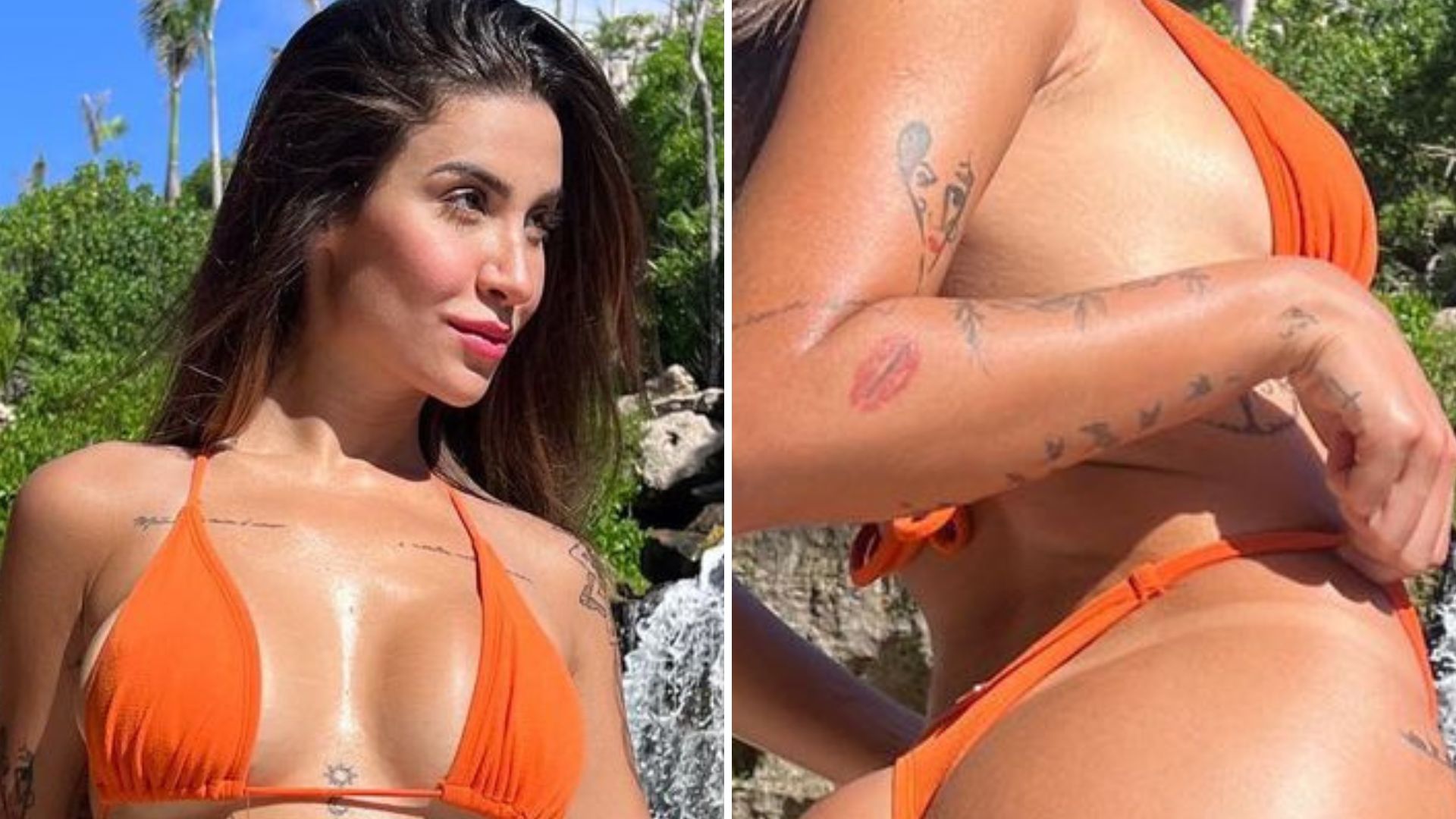 Bianca Andrade levanta a calcinha do biquíni e exibe bumbum brilhando no sol: “Surreal”