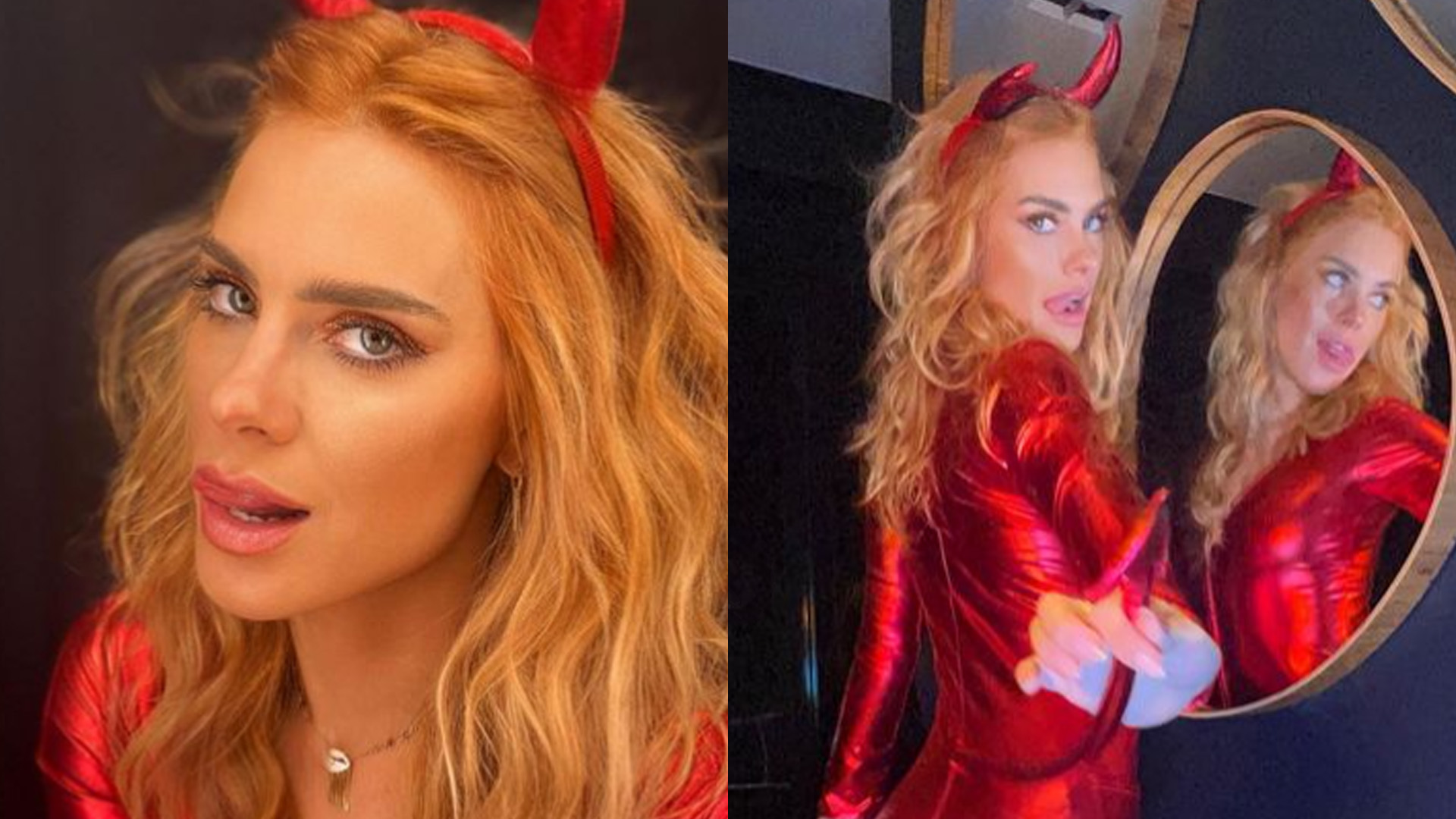 Carolina Dieckmann posa “endiabrada” em festa e fãs se chocam: “Dorme no formol”