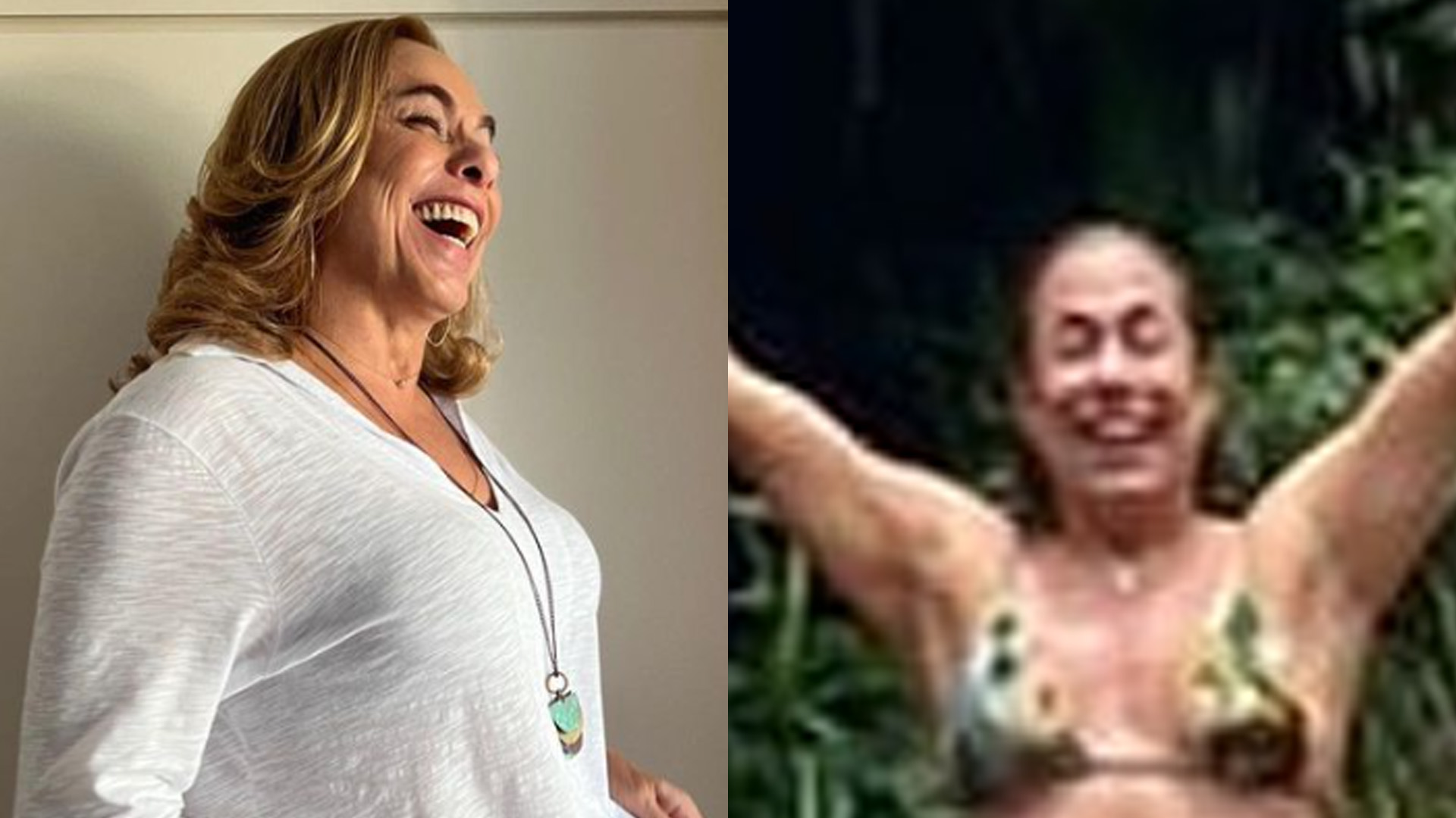 Cissa Guimarães toma banho de cachoeira e exibe tanquinho aos 65 anos: “Musa”