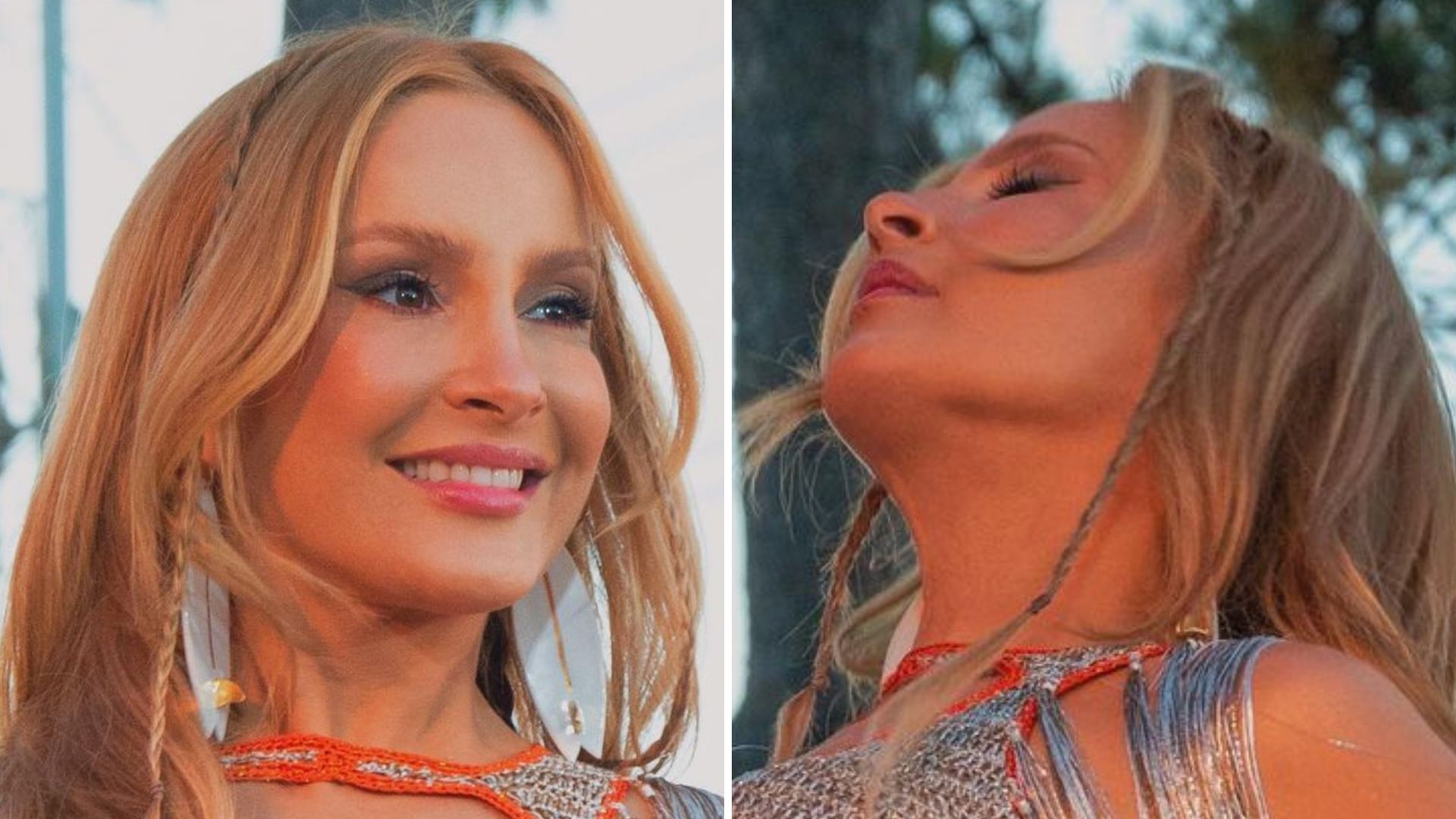 Claudia Leitte se joga com look transparente e quase mostra demais: “Uma pintura”