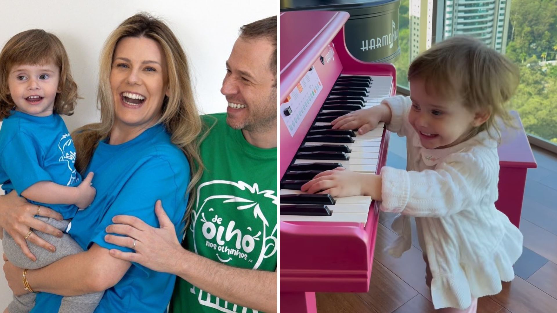 Esposa de Tiago Leifert, Daiana Garbin celebra 2 anos da filha, Lua: “Amo ser sua mãe”