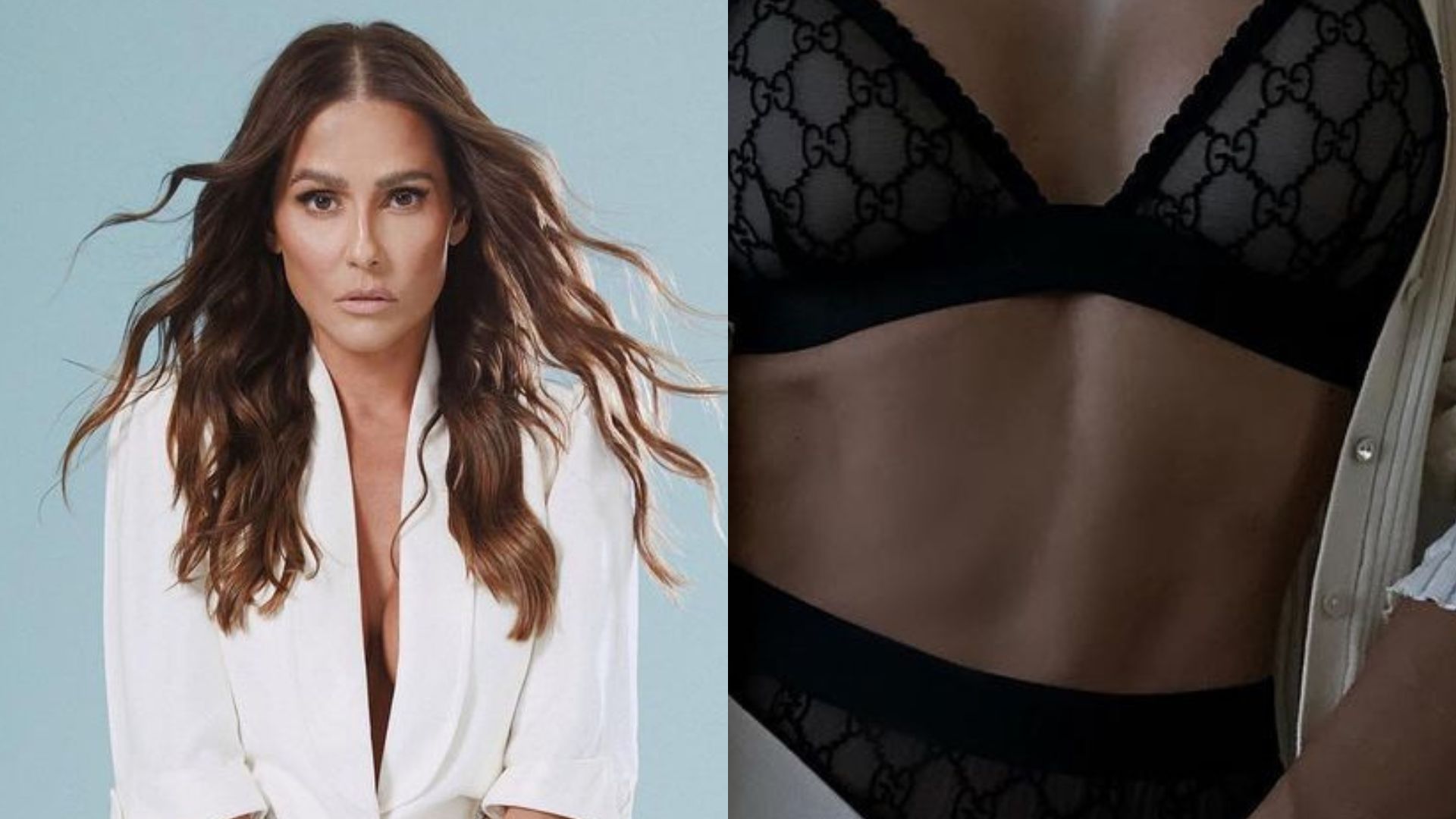 Deborah Secco deixa lingerie à mostra e dá zoom em decotão: “Deusa”