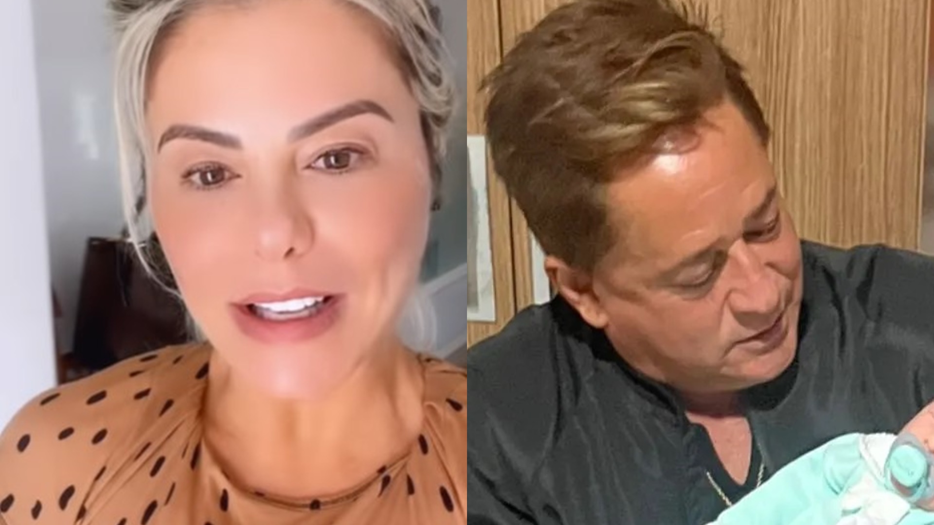 Esposa de Leonardo expõe primeiro encontro do sertanejo com neta recém-nascida: “Já ama”