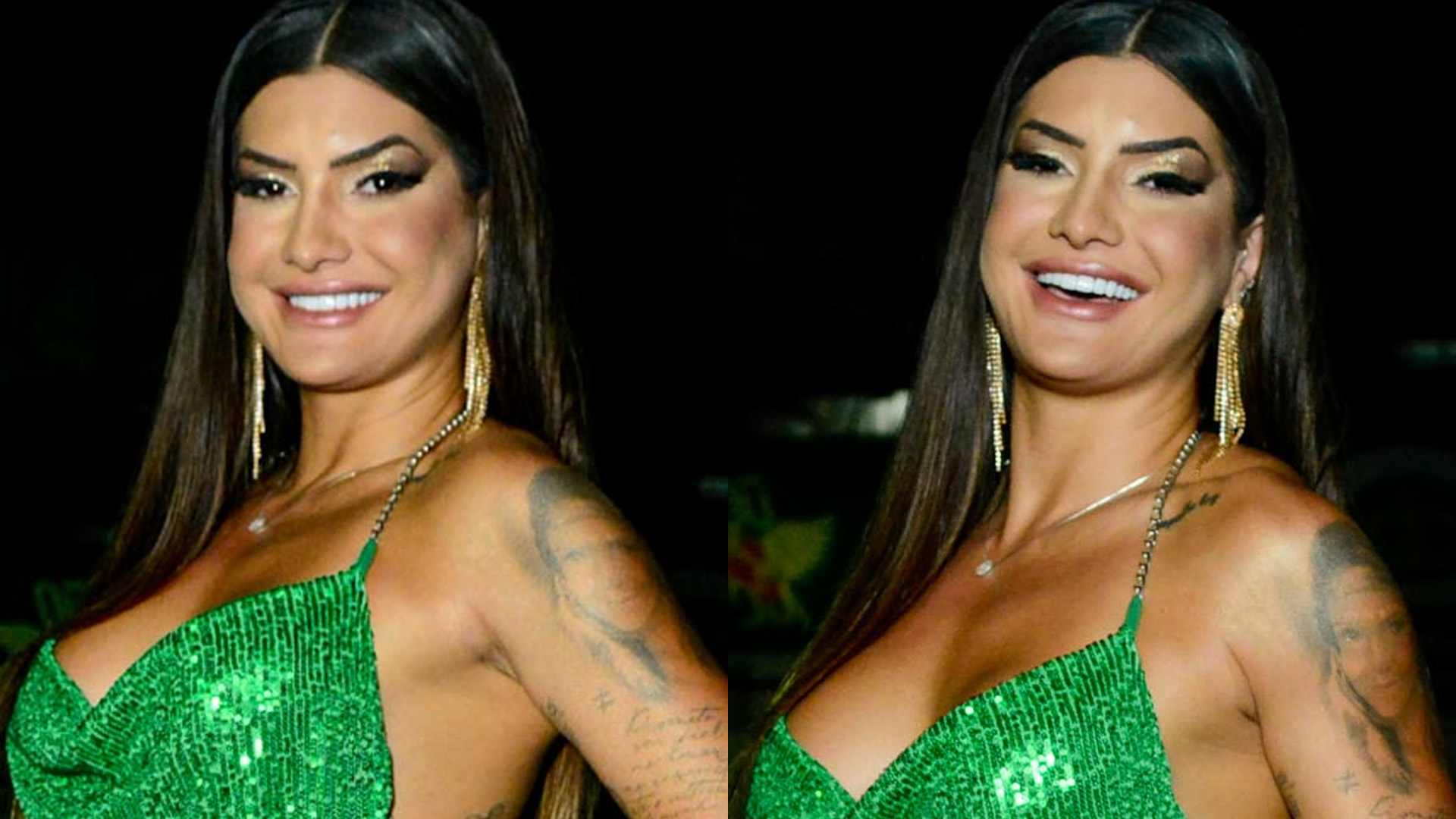 Ex-Fazenda Marina Ferrari cai no samba de vestido minúsculo sem calcinha e sutiã