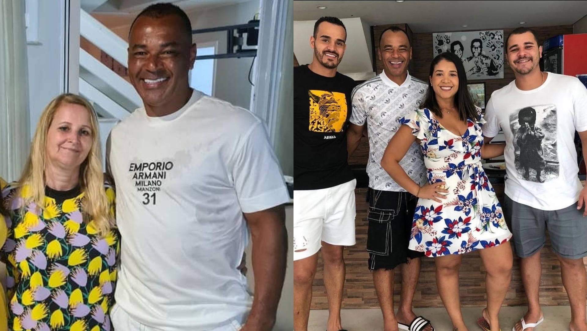 Em 35 anos de casados, Cafu e Regina Feliciano tiveram três filhos, mas primogênito faleceu em 2019