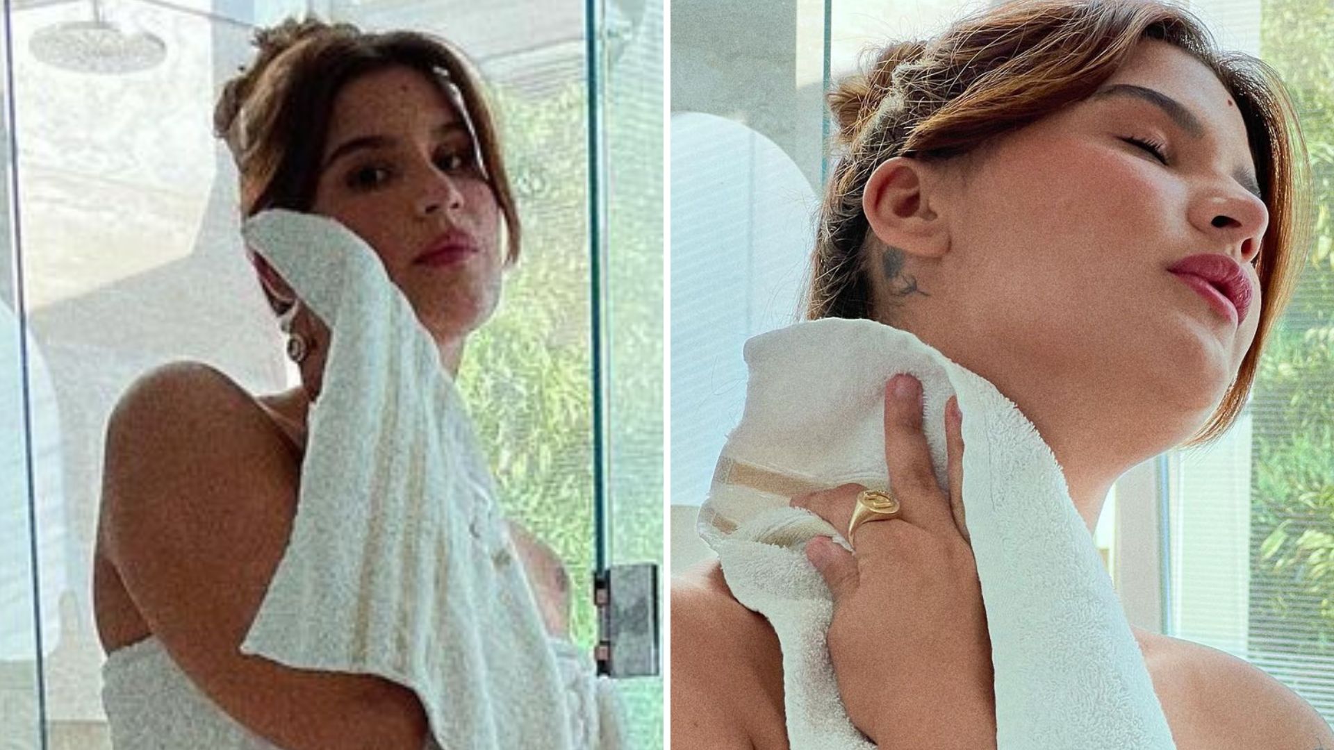 Filha de Flávia Alessandra escandaliza só de toalha após o banho: “Gostosona”