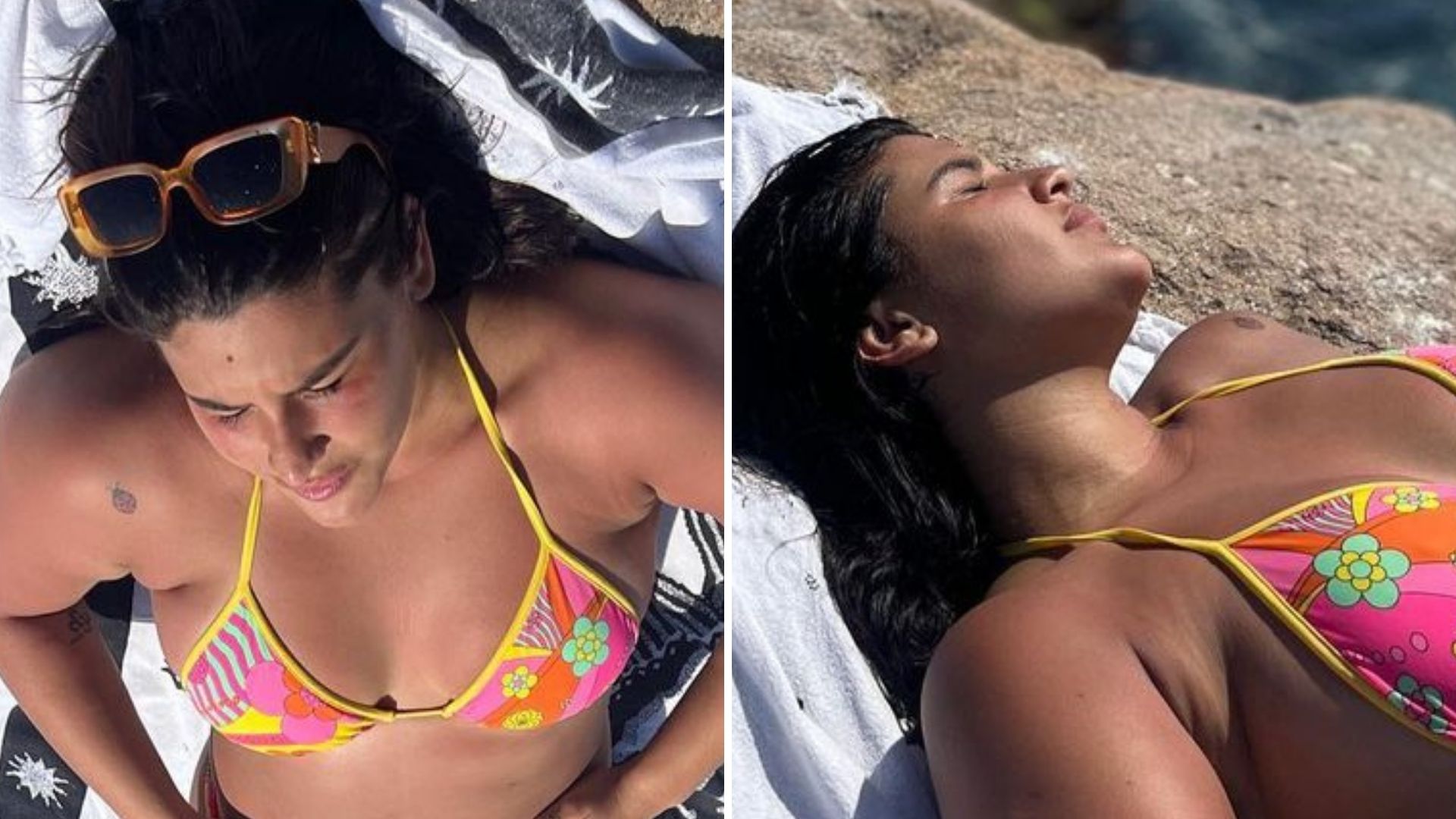 Filha de Flávia Alessandra ‘torra’ corpaço de biquíni fininho e dá zoom no bumbum: “Musa”