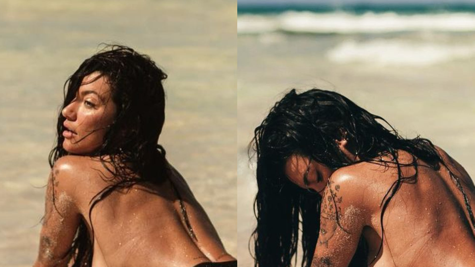 Gabi Prado surge com seios ‘à milanesa’ ao fazer topless em praia: “Gostosa”