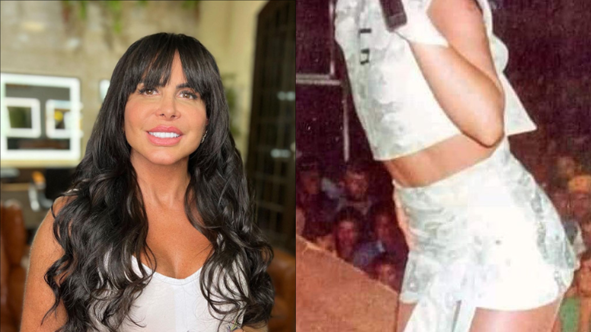 Gretchen surge novinha em clique de antes das plásticas: “Outra pessoa”