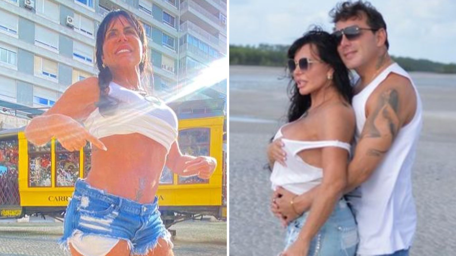 Gretchen é alvo de boatos de gravidez, aponta para a barriga e revela: “Seria lindo”