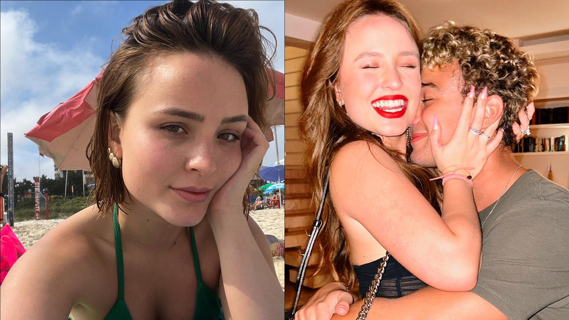 De biquíni, Larissa Manoela dá close em seios fartos e atiça namorado: “Te beijar”