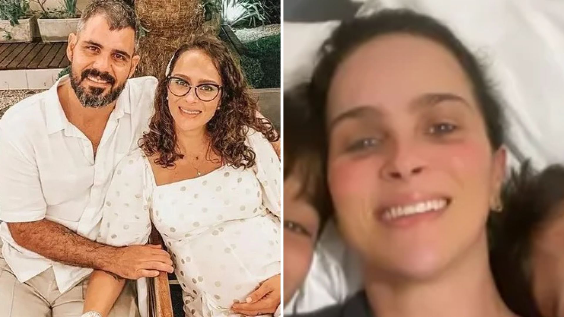 Esposa de Juliano Cazarré reencontra filhos após meses na UTI com filha: “Valeu demais”