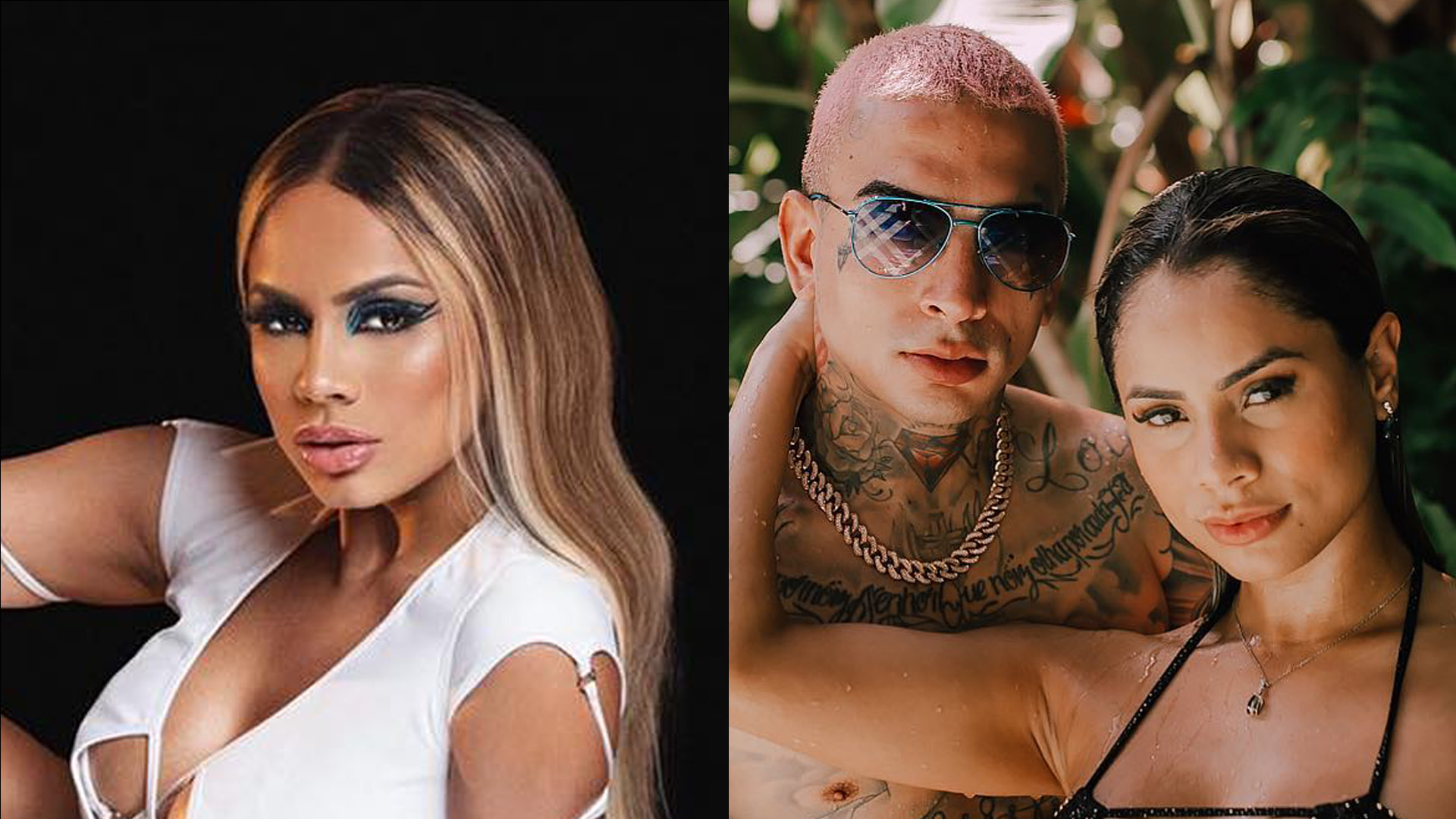 Sem calcinha, Lexa abre as pernas de minissaia e atiça MC Guimê: “Me enfeitiçou”