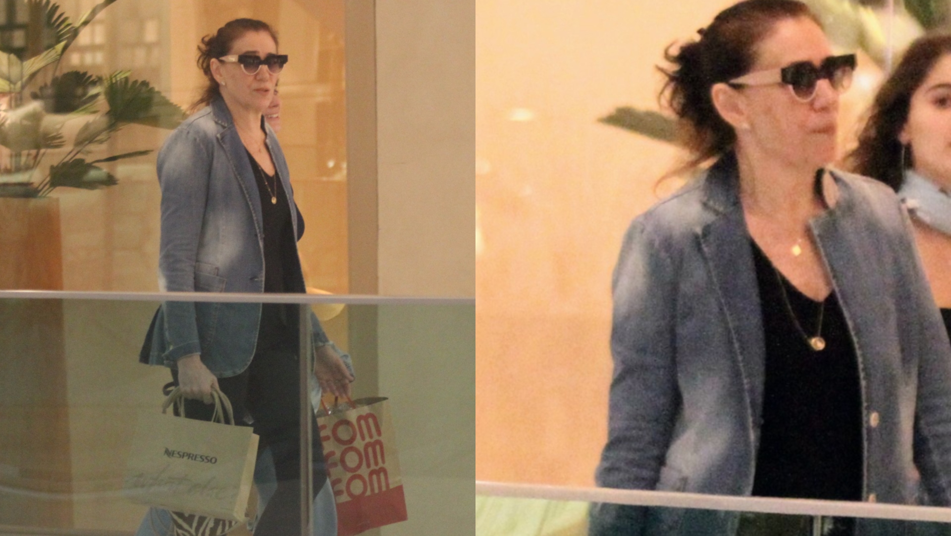 Lília Cabral faz raríssima aparição com a filha Giulia em dia de compras no shopping
