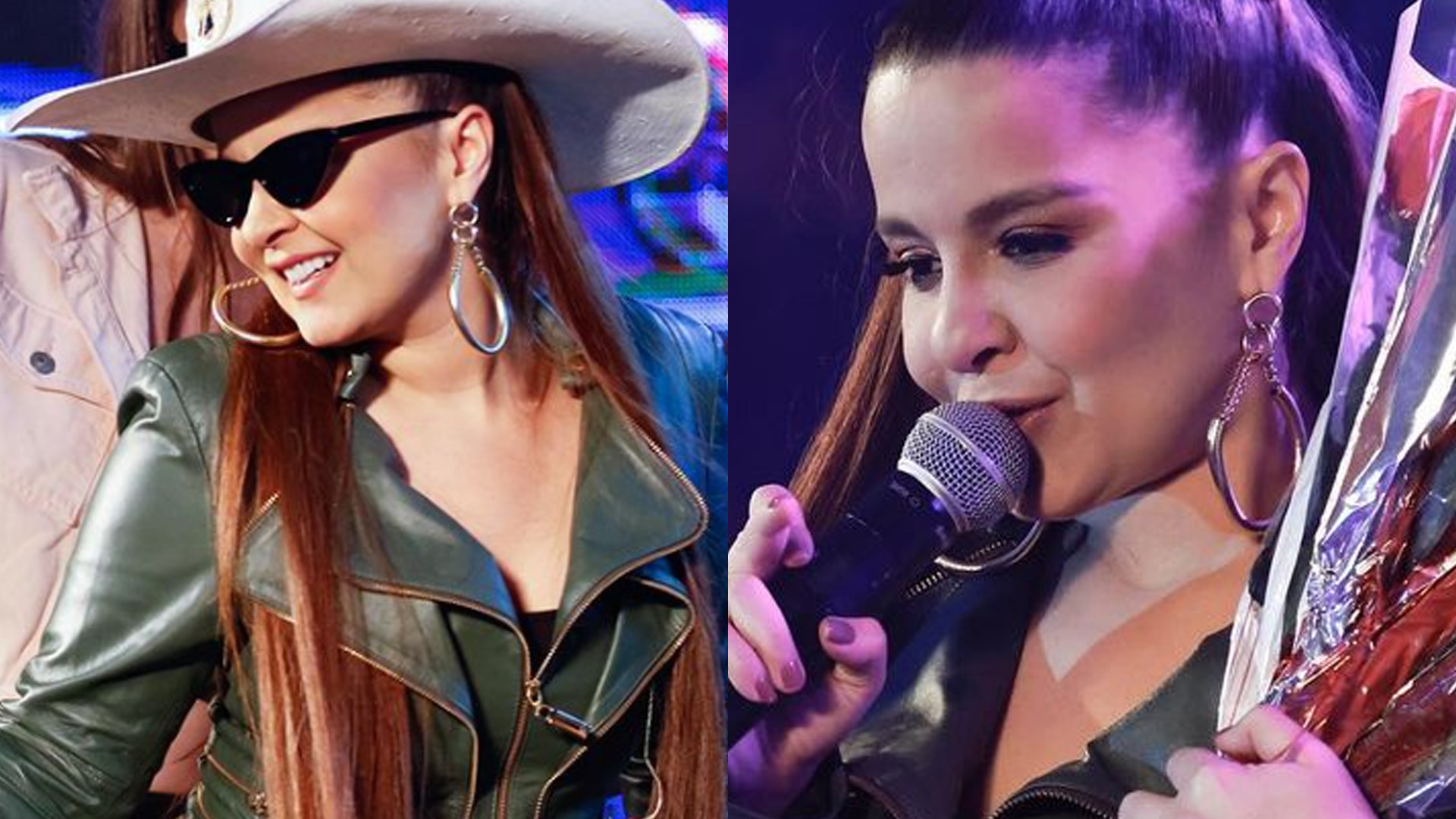 Maiara desenha corpão com look de couro colado em show: “Gata perfeita”