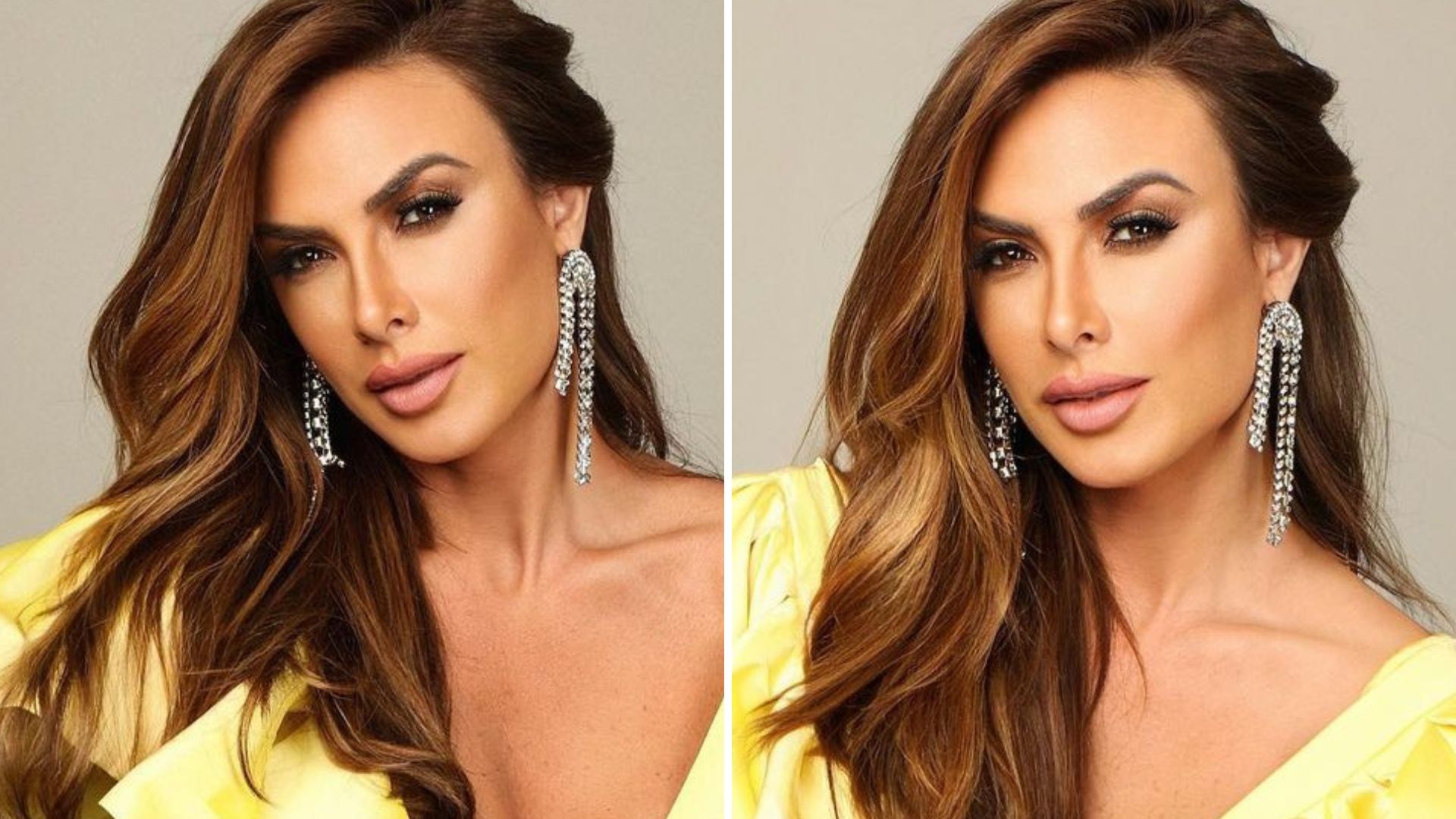Nicole Bahls escandaliza com decote até a barriga e seios quase transbordam: “Deusa”