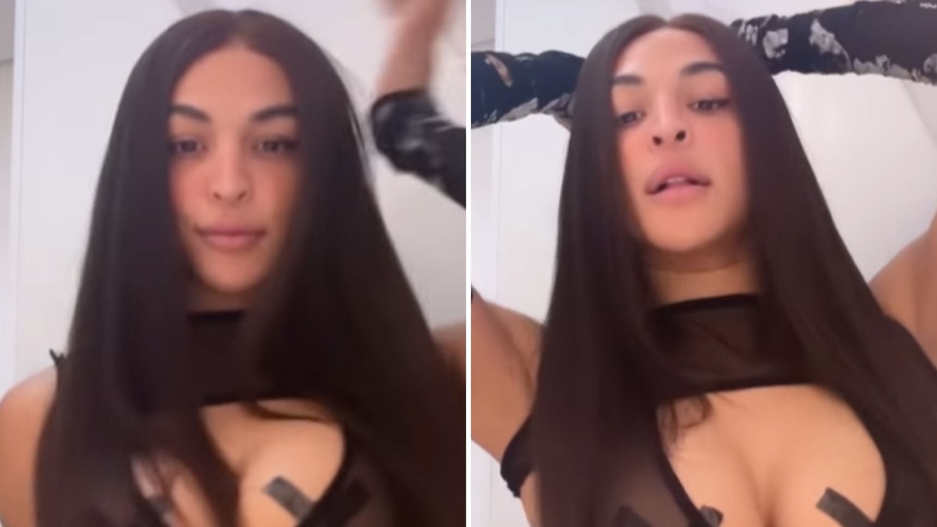 Pabllo Vittar faz próteses pularem durante rebolado e bumbum engole a calcinha: “Peitão”