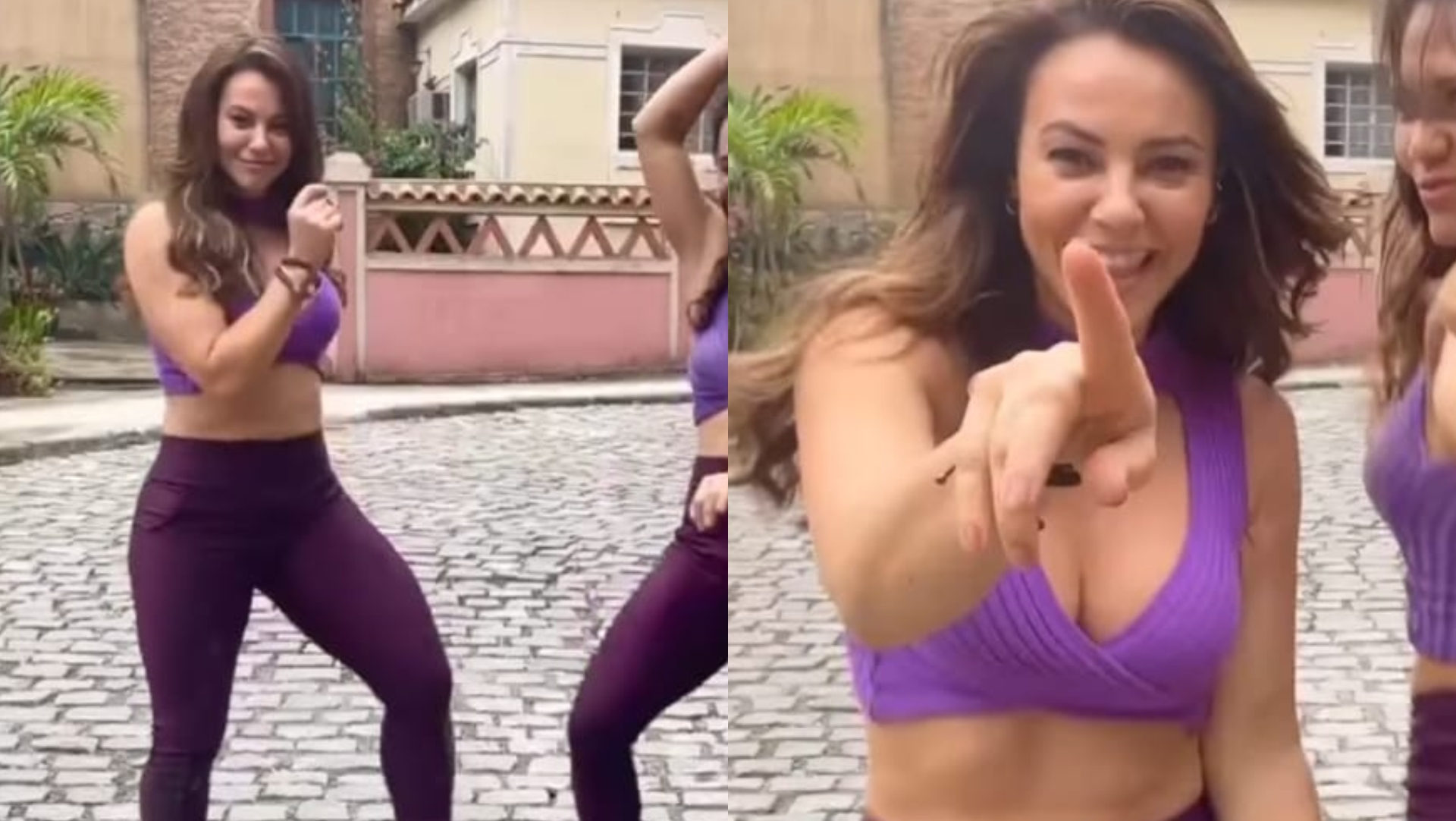 Paolla Oliveira arrasa ao surgir dançando ao lado de dublê de ‘Cara e Coragem’ e choca: “Duas Paollas”