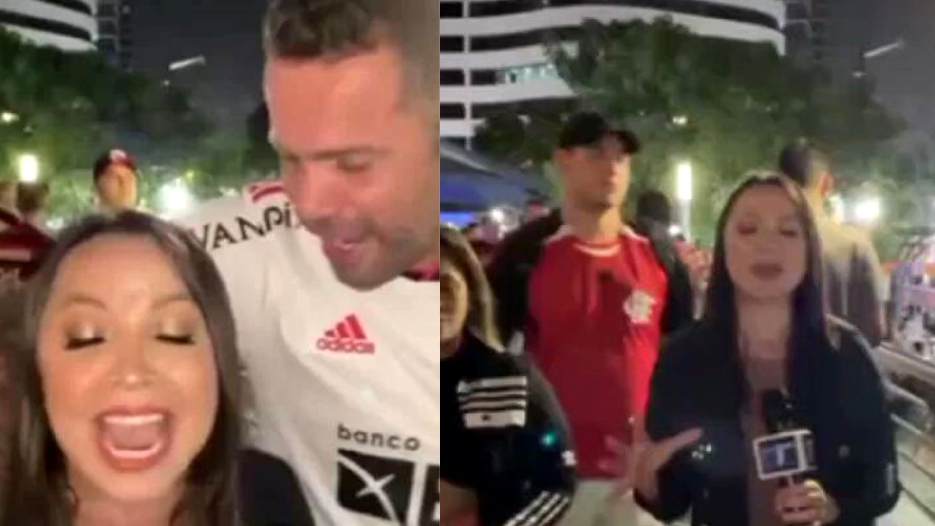 Repórter equatoriana se pronuncia após sofrer assédio de flamenguista na Libertadores da América