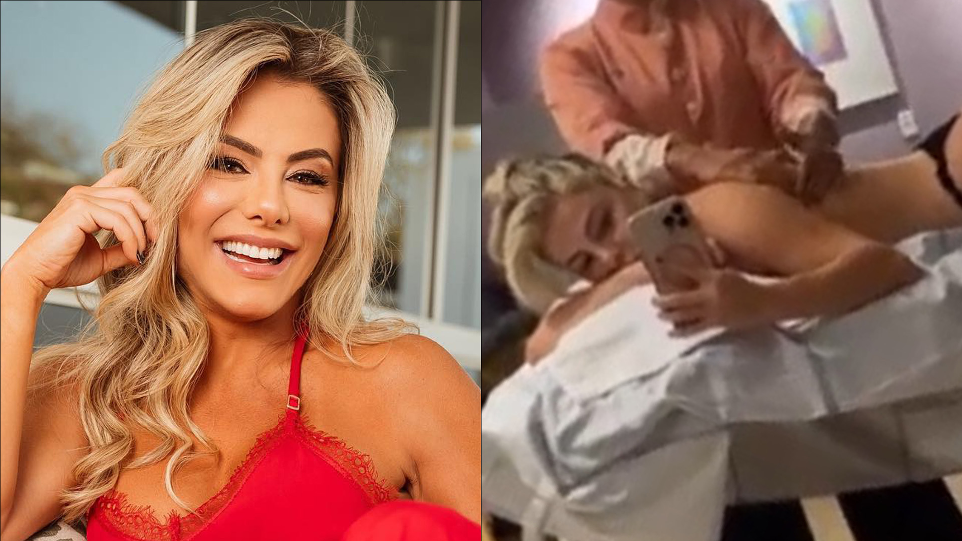 Sem sutiã, Poliana Rocha atola fio-dental e posa de bumbum pra lua: “Desincha”