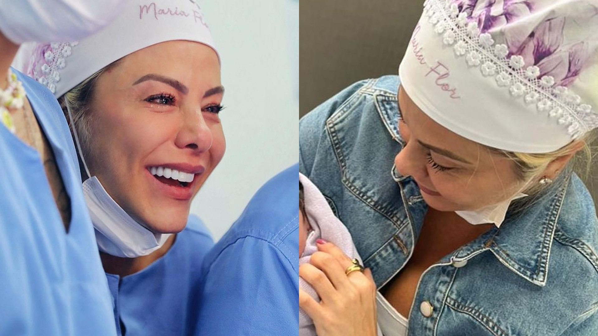 Esposa de Leonardo, Poliana Rocha se emociona ao conhecer a neta Maria Flor: “Sentimento único”