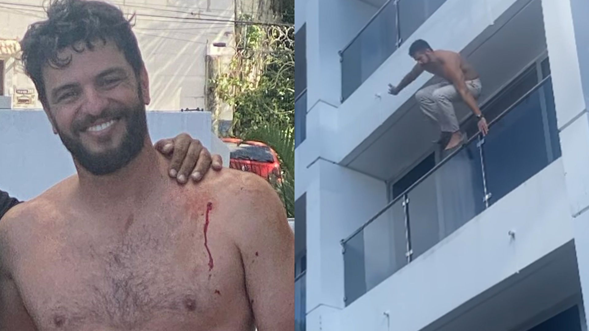 Rodrigo Lombardi expõe segredo para se jogar de prédio em Travessia: “Os macetes”