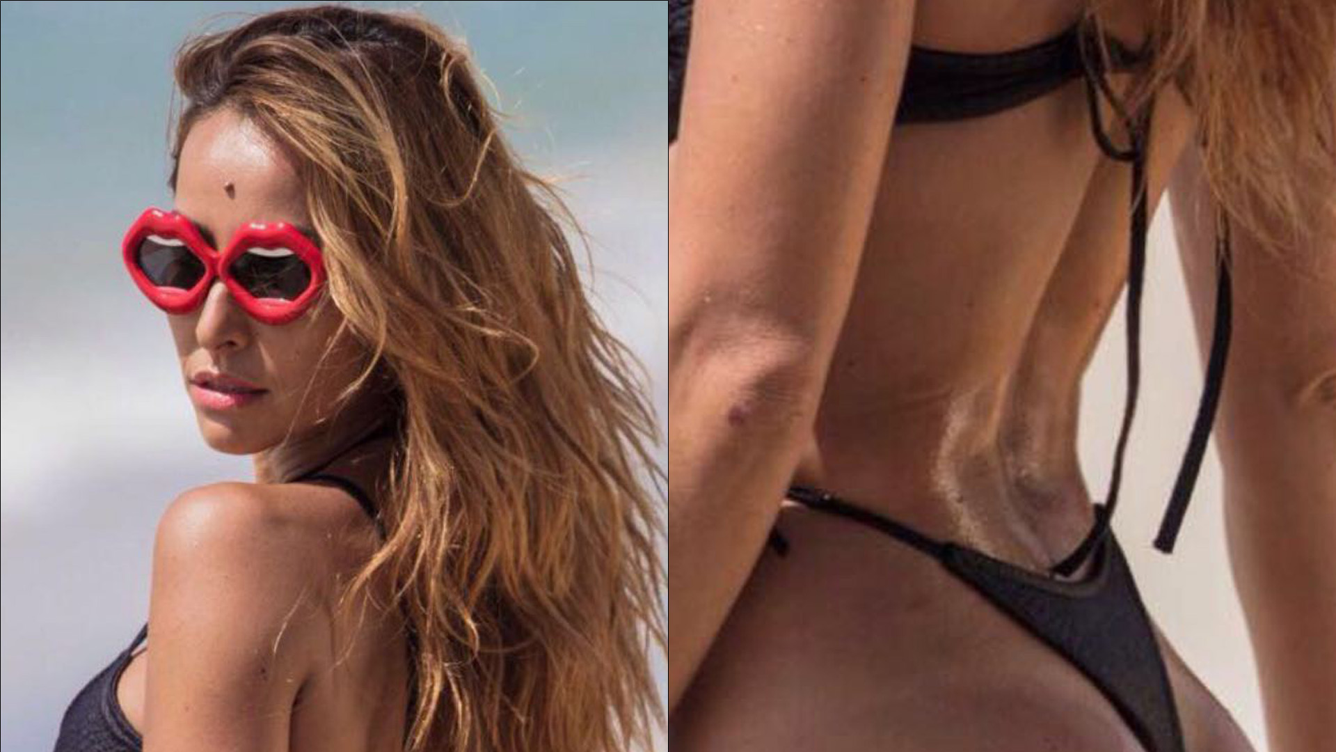 Sabrina Sato enterra fio-dental no bumbum, puxa alça no limite e marquinha aparece