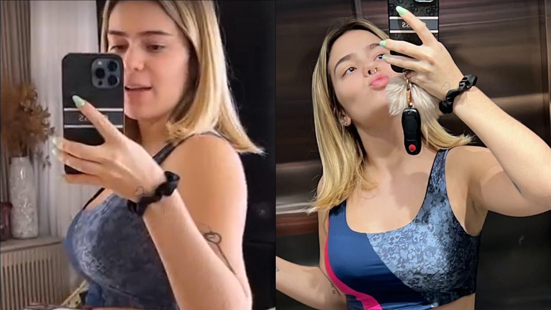 Só de top, Viih Tube mostra barriguinha de grávida apontando: “Começou a aparecer”