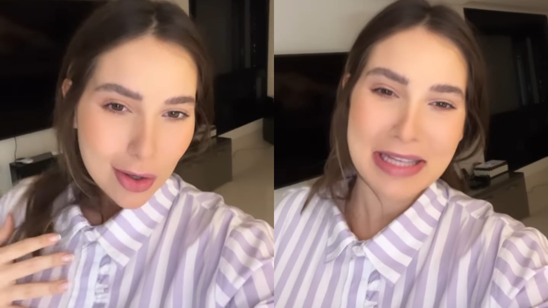 Já em casa, Virginia Fonseca relata fortes dores após nascimento de Maria Flor: “Surreal”