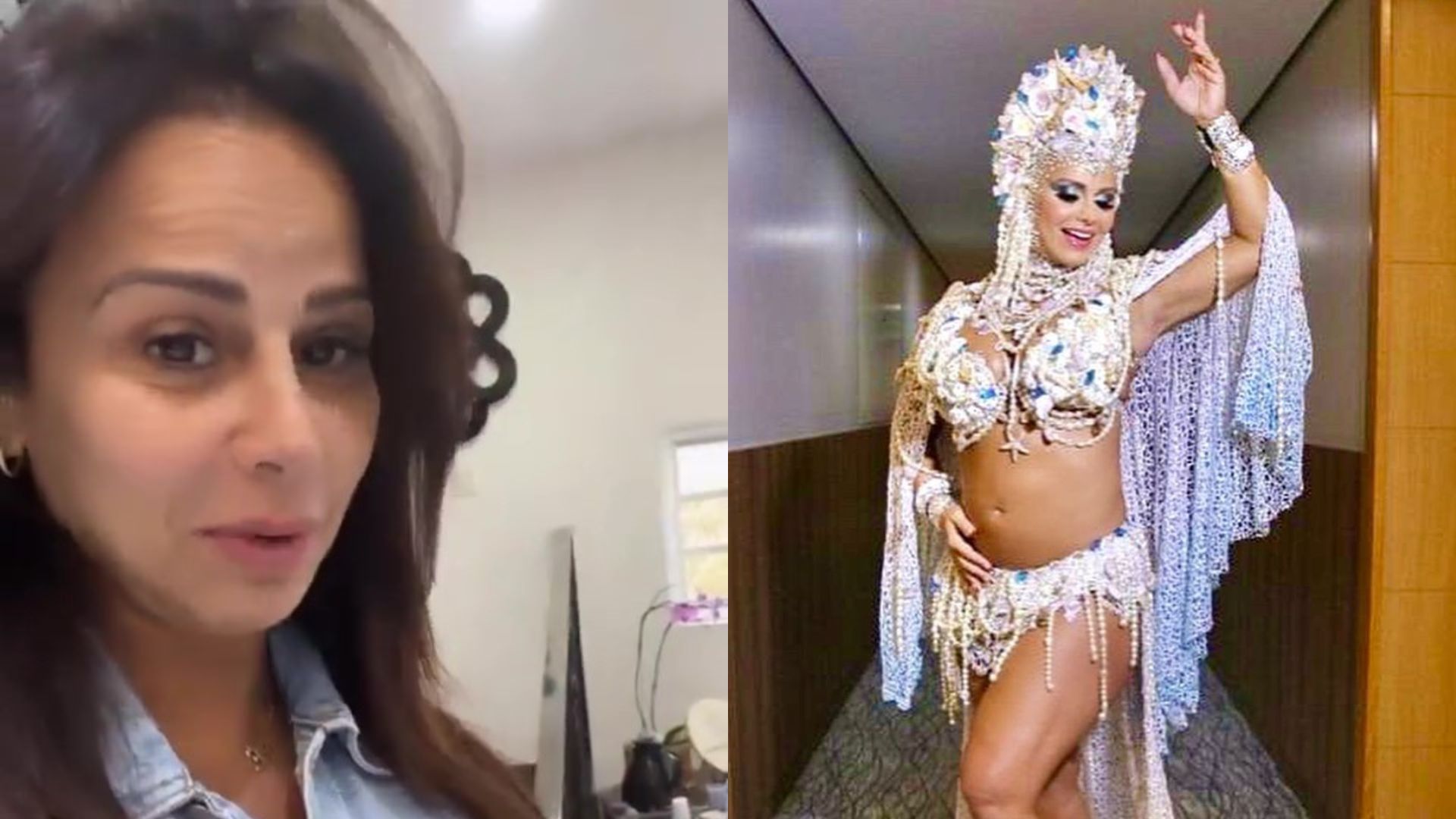 Um mês após parto, Viviane Araújo se prepara para retorno ao samba: “Mamãe tá on”
