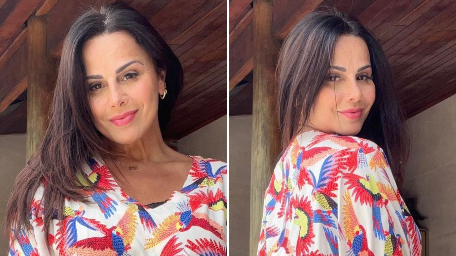 Um mês pós-parto, Viviane Araújo ostenta pernões torneados só de bata: “Rainha”