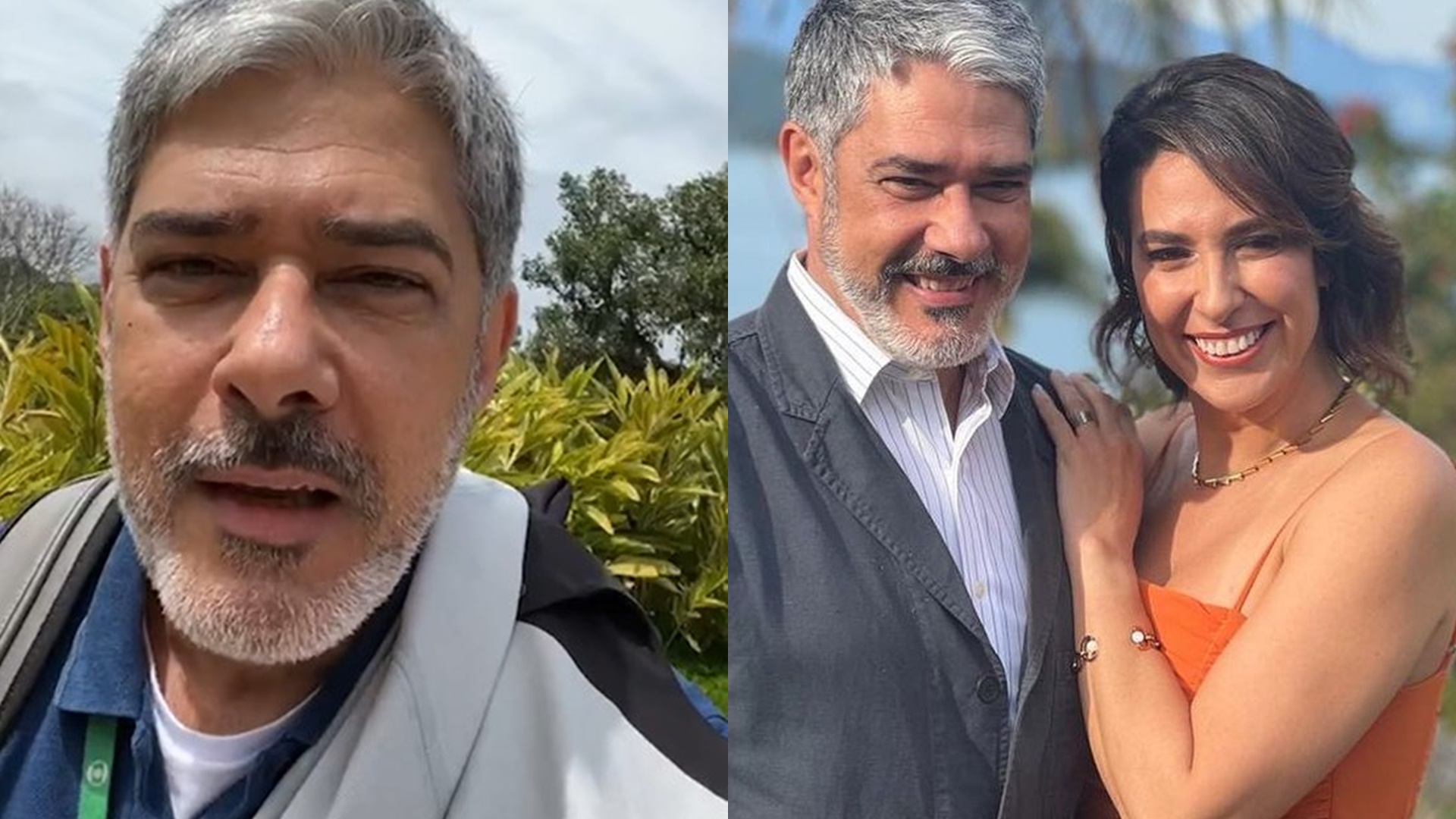 William Bonner troca declarações com a esposa na web e derrete seguidores: “Meu amor”