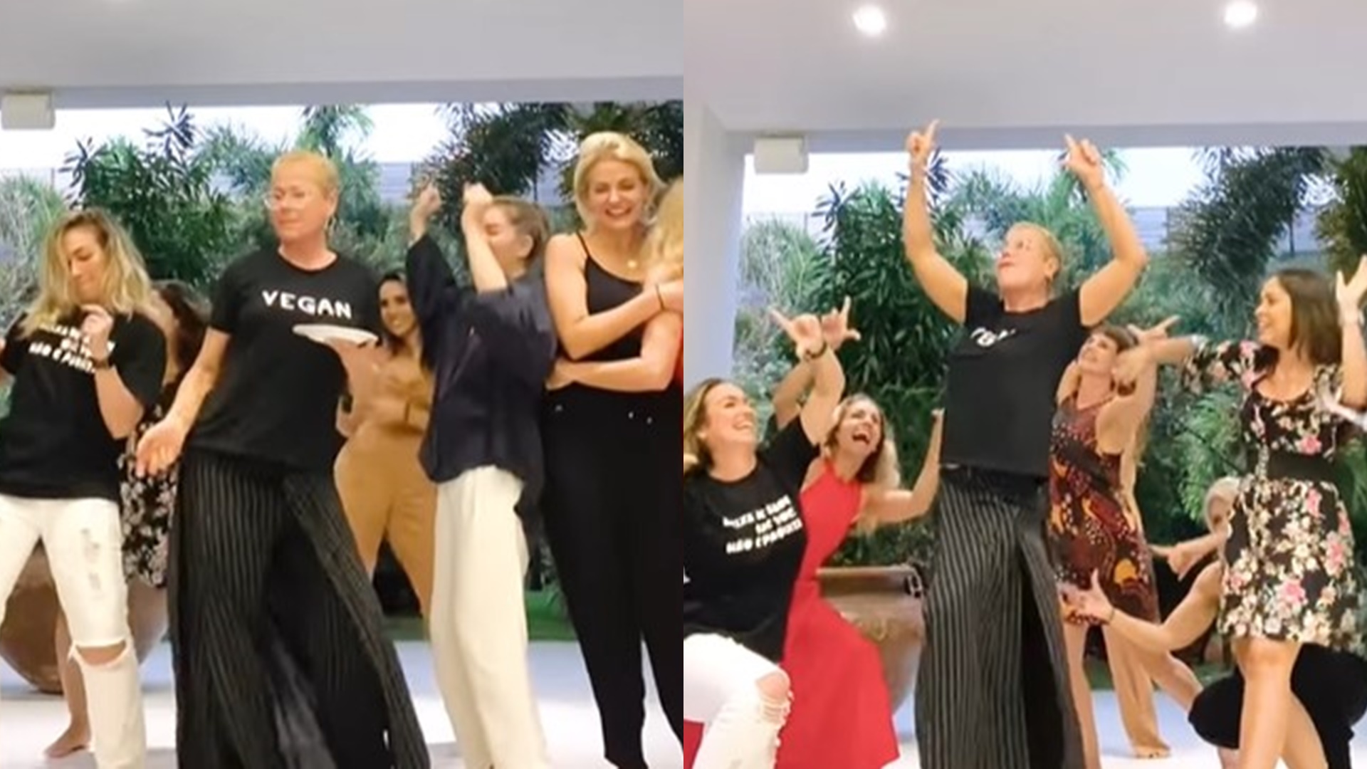 Xuxa Meneghel reúne paquitas e faz dancinha à favor de político: “Quando se encontra”