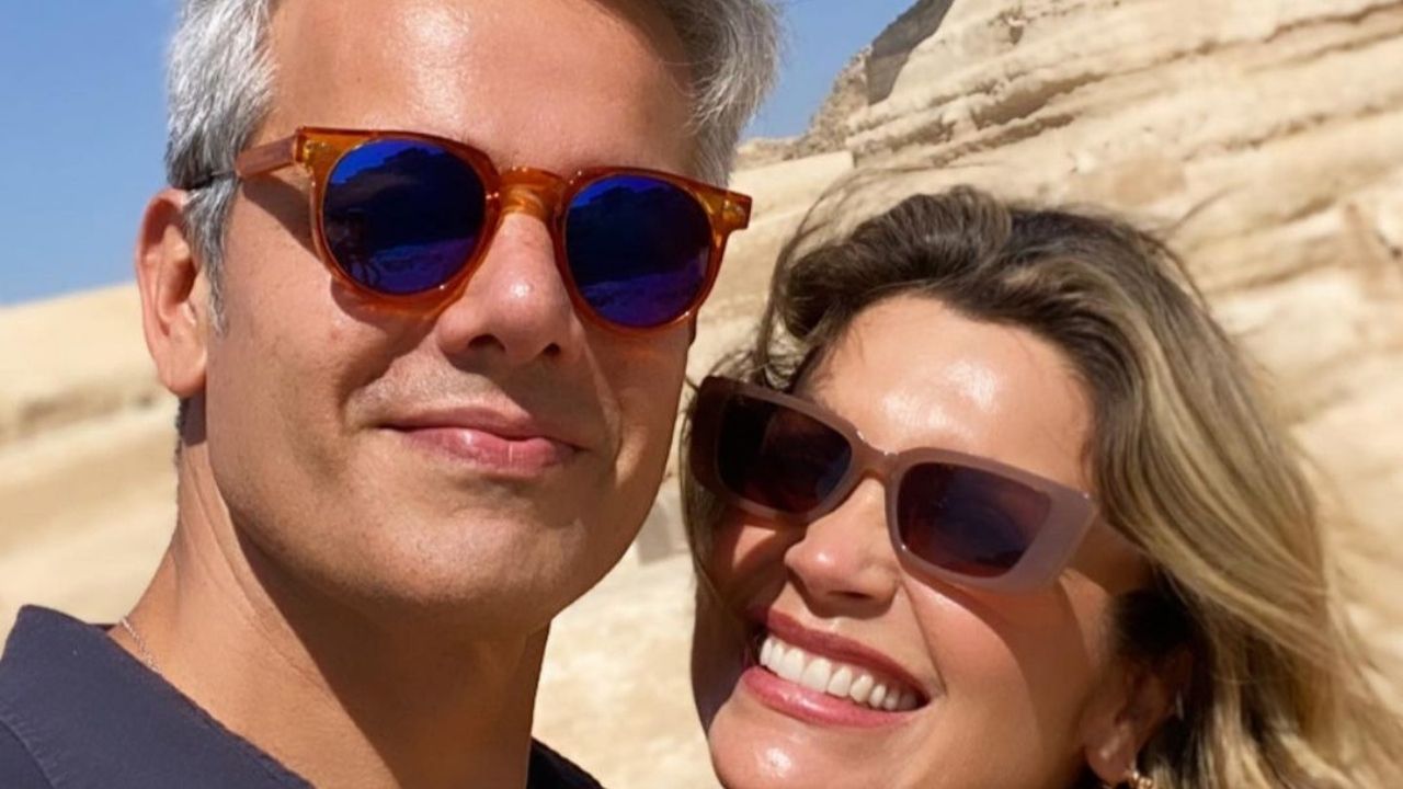 Otaviano Costa faz surpresa e leva Flávia Alessandra em viagem luxuosa no Egito para celebrar 15 anos de casados