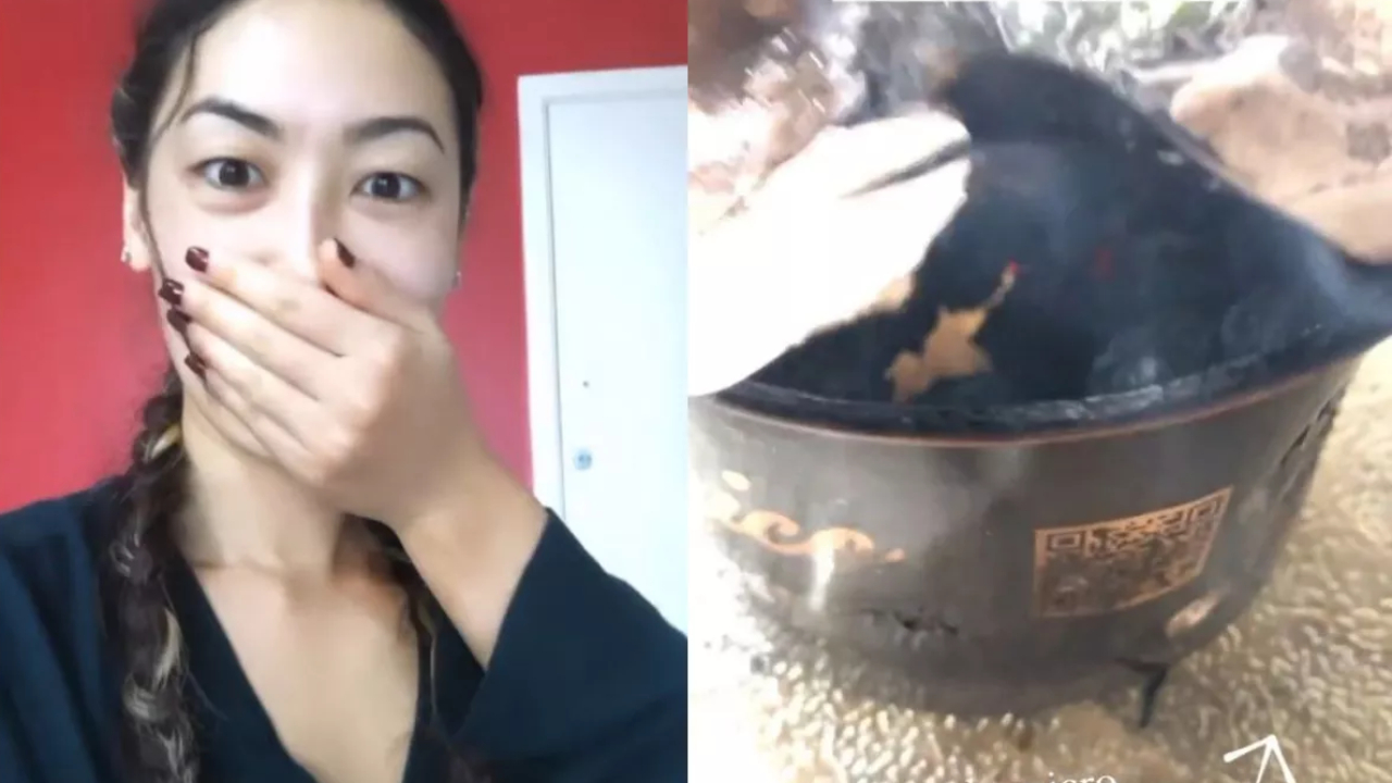 Ana Hikari relata explosão em micro-ondas enquanto preparava almoço: “Está em brasa”