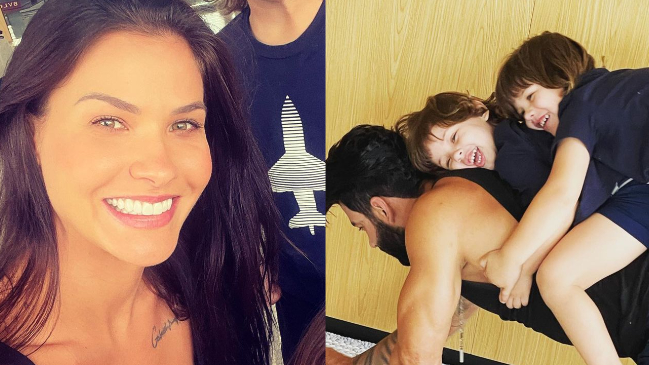 Andressa Suita e Gusttavo Lima curtem dia de farra com filhos e colecionam elogios: “Família abençoada”