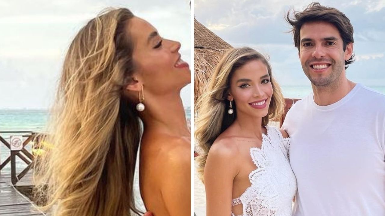 Apaixonados, Carol Dias e Kaká trocam beijão em momento romântico e se declaram: “Minha vida”