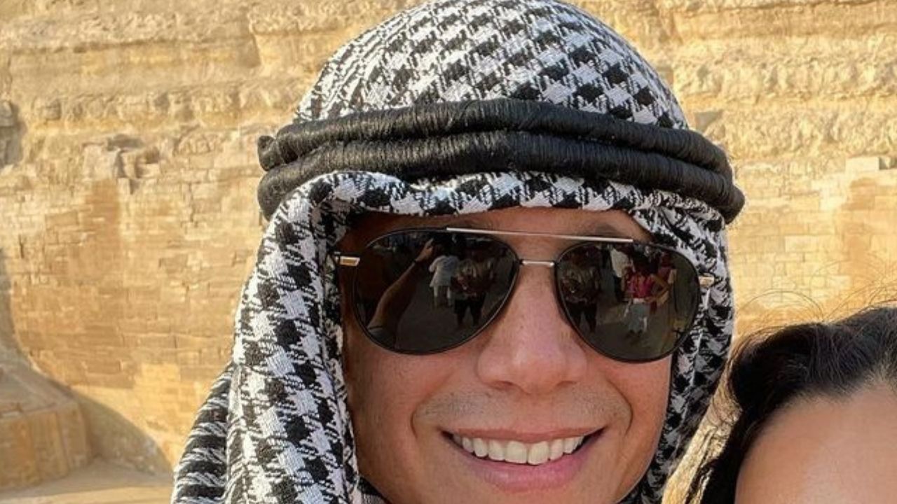 Após conflitos no casamento, Márcio Garcia aproveita viagem para o Egito com a esposa: “Curtindo nossa lua de mel”