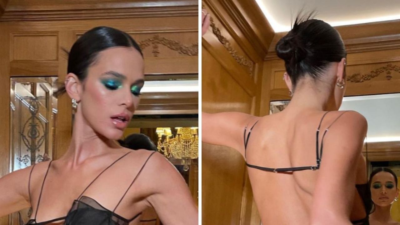 Bruna Marquezine ousa e posa com look transparente em elevador de hotel: “De outro mundo”