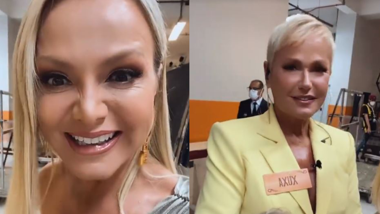 Eliana mostra bastidores de gravação com Xuxa Meneghel e se emociona durante reencontro: “Pra lá de especial!”