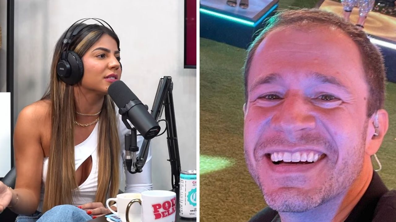 Hariany relembra sonho inusitado com Tiago Leifert durante o BBB19: “A mulher dele vai me esperar com uma espingarda”