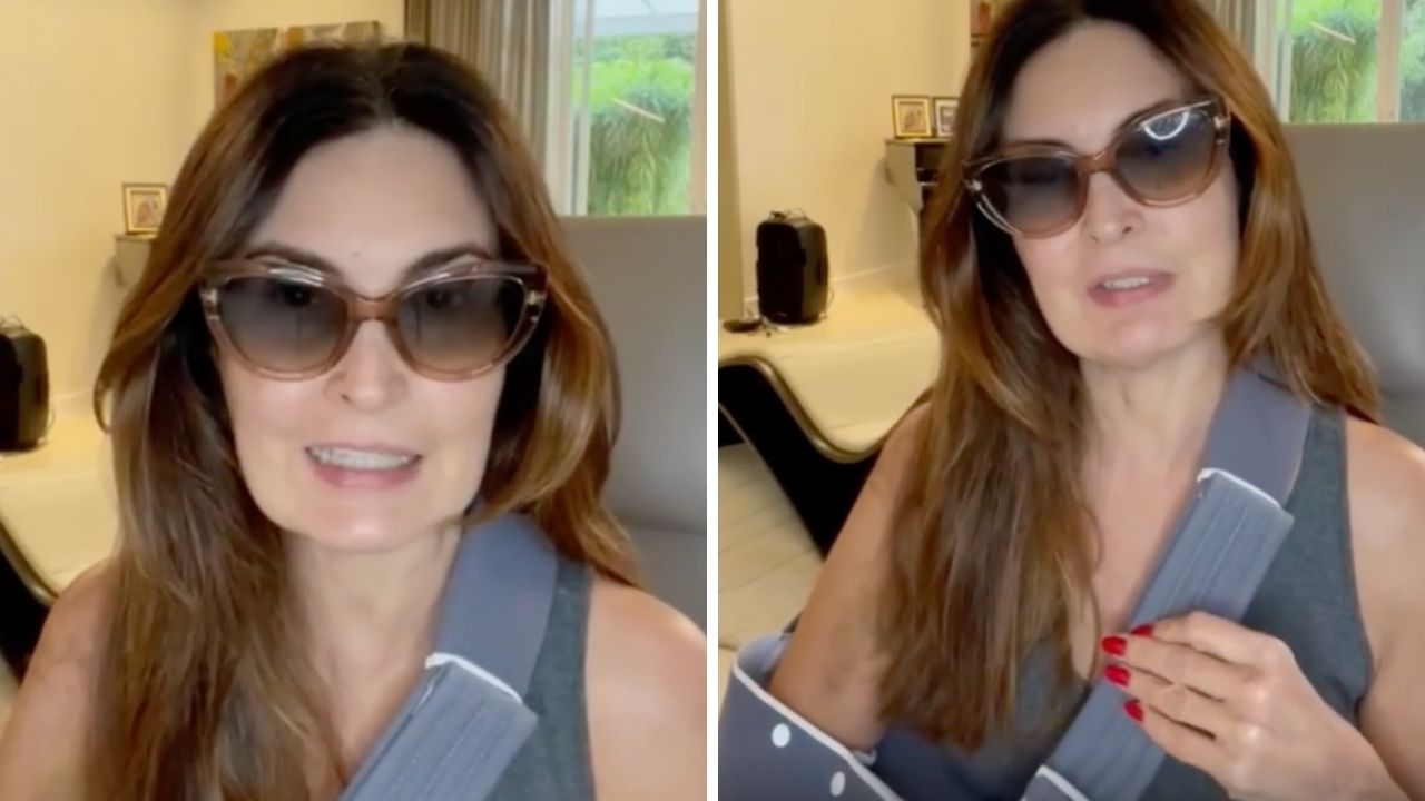 Fátima Bernardes surge abatida e revela susto após cirurgia: “Fiquei apavorada”
