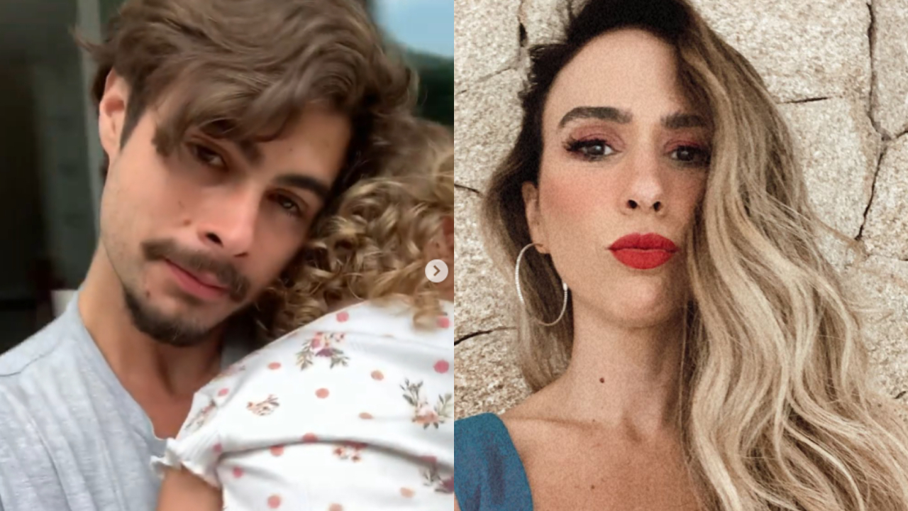Filha de Tatá Werneck e Rafa Vitti pede para o pai colocar máscara de proteção durante passeio: “Consciente”