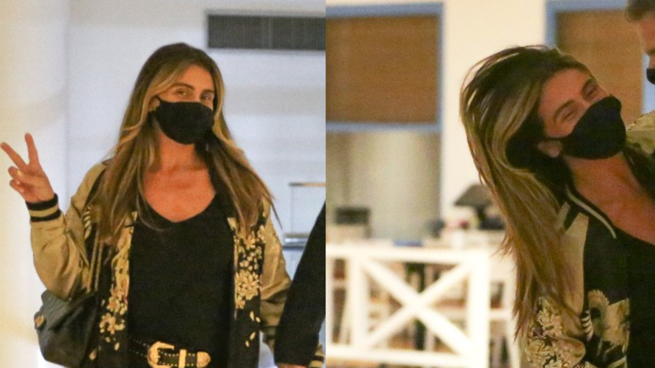 Bem-humorada, Giovanna Antonelli agarra o maridão no meio do shopping durante rara aparição juntos