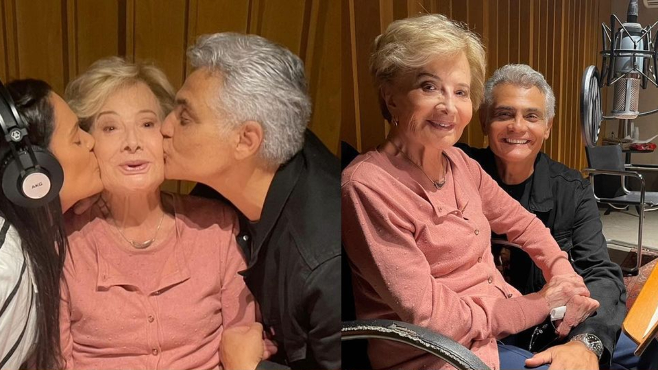 De volta aos trabalhos! Glória Menezes grava campanha especial com o herdeiro e se derrete: “Dia único!”