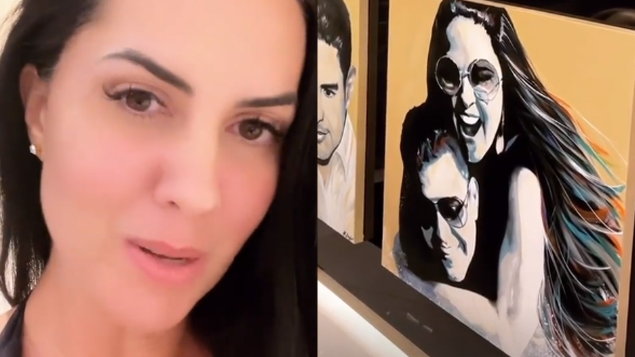 Graciele Lacerda faz tour por triplex de luxo que comprou com Zezé di Camargo: “Obra de arte”