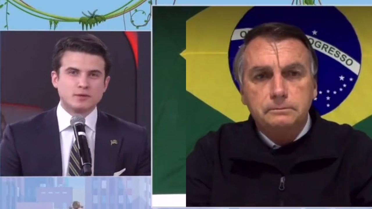 Ao vivo, Jair Bolsonaro abandona entrevista após barraco na estreia de canal: “Não tem conversa”